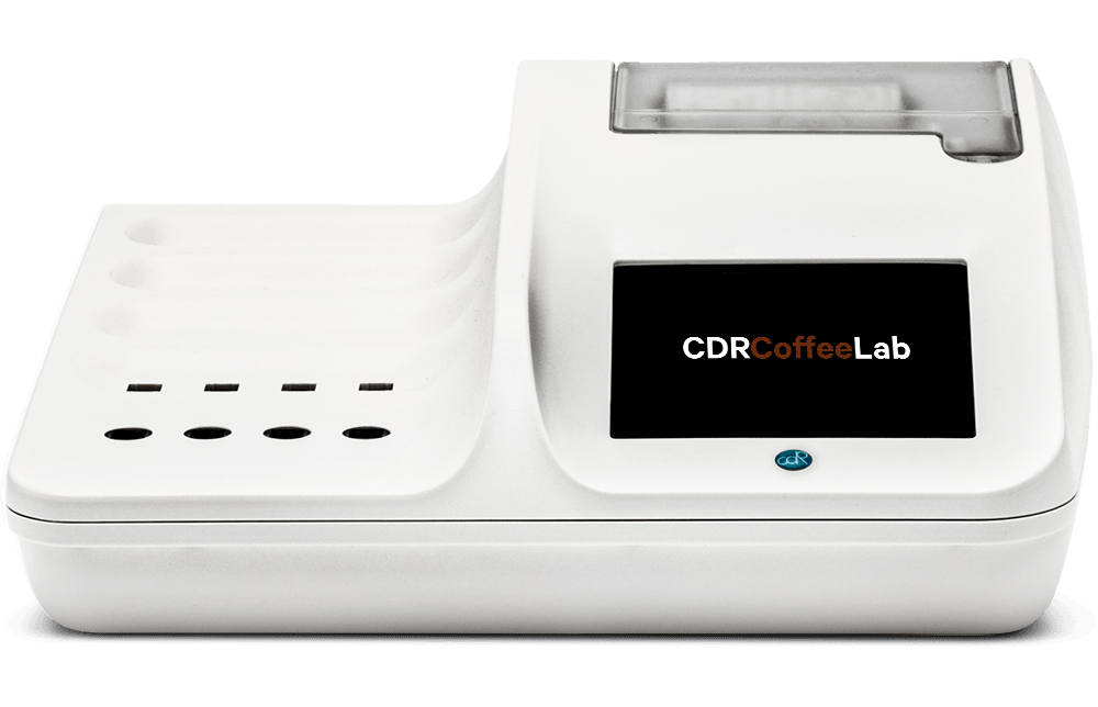 CDR CoffeeLab analyzer for the control of the coffee production from ftuit to cup